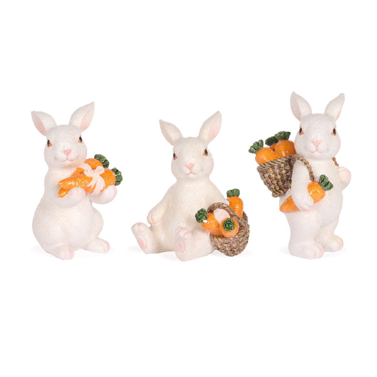 3 ASST CARROT BUNNIES