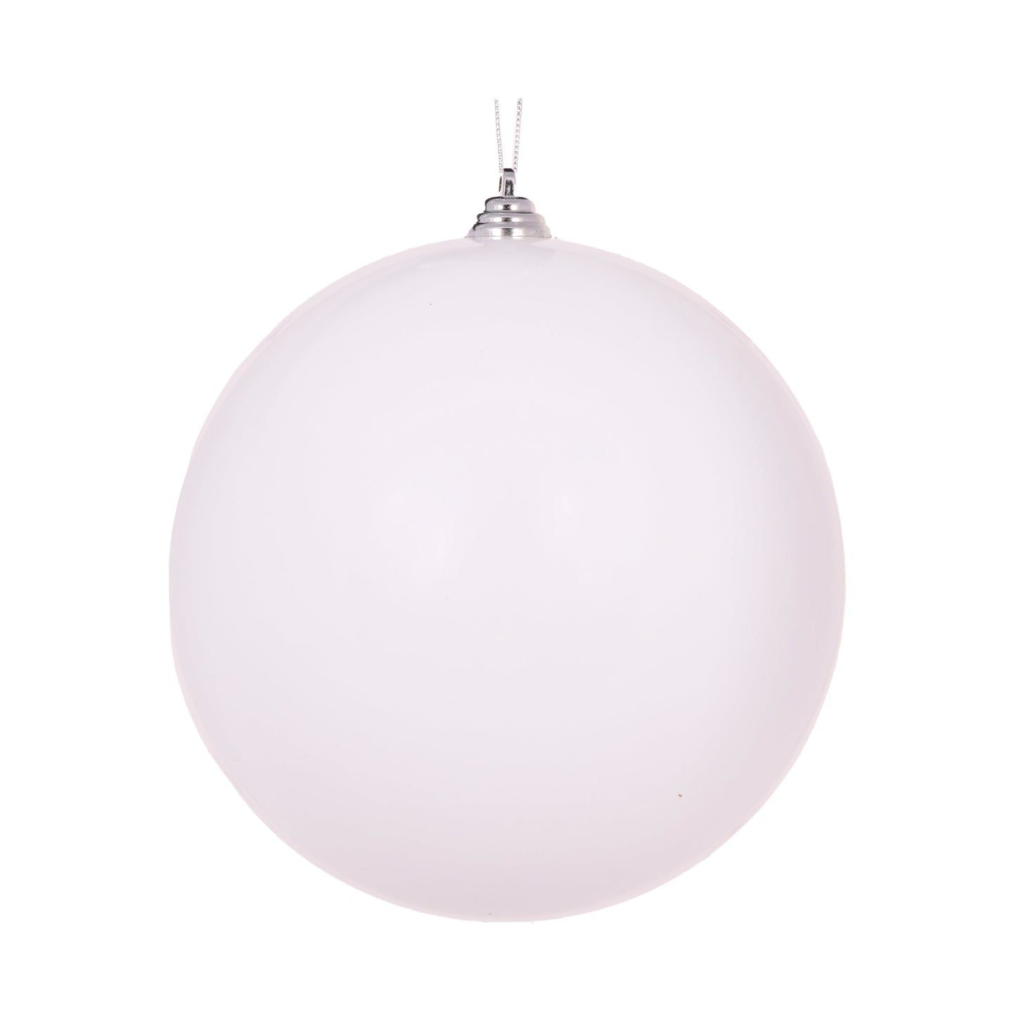 20cm White Pearl Bauble