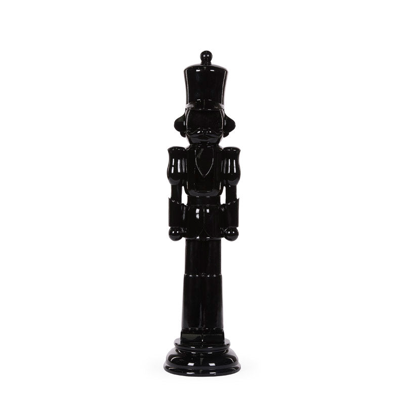 50cm Gloss Black Minimal Toy Soldier