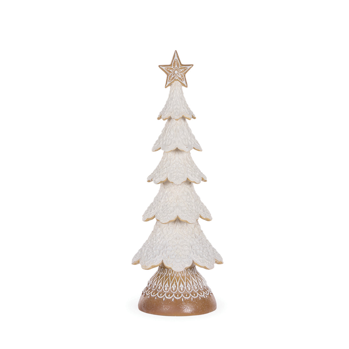 Frosted Gingerbread Tree With Star