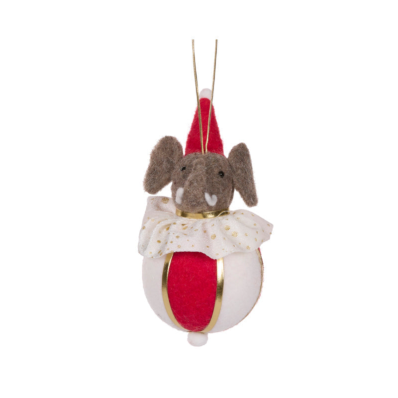 Red Circus Elephant Bauble