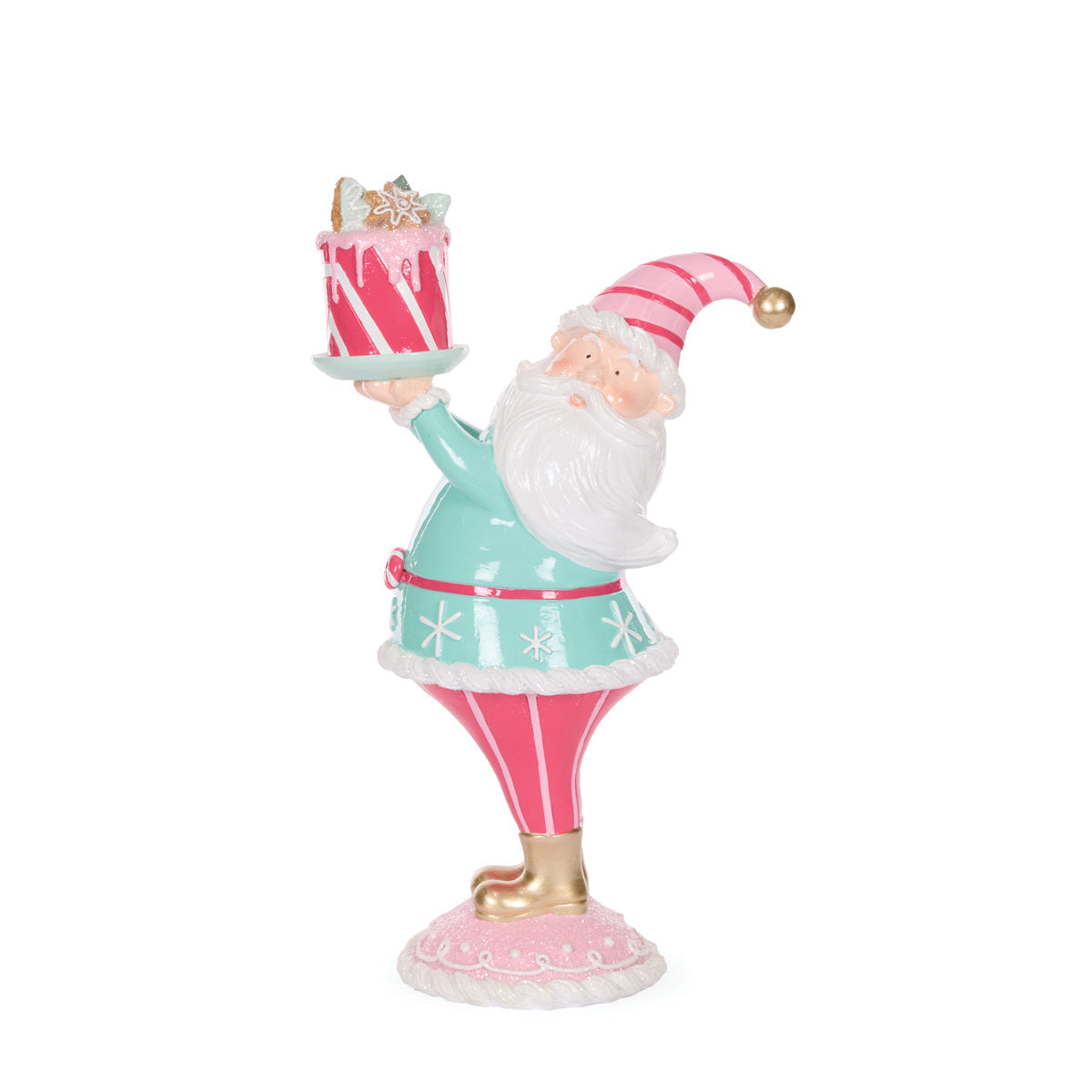 CHEEKY SANTA WITH CAKE