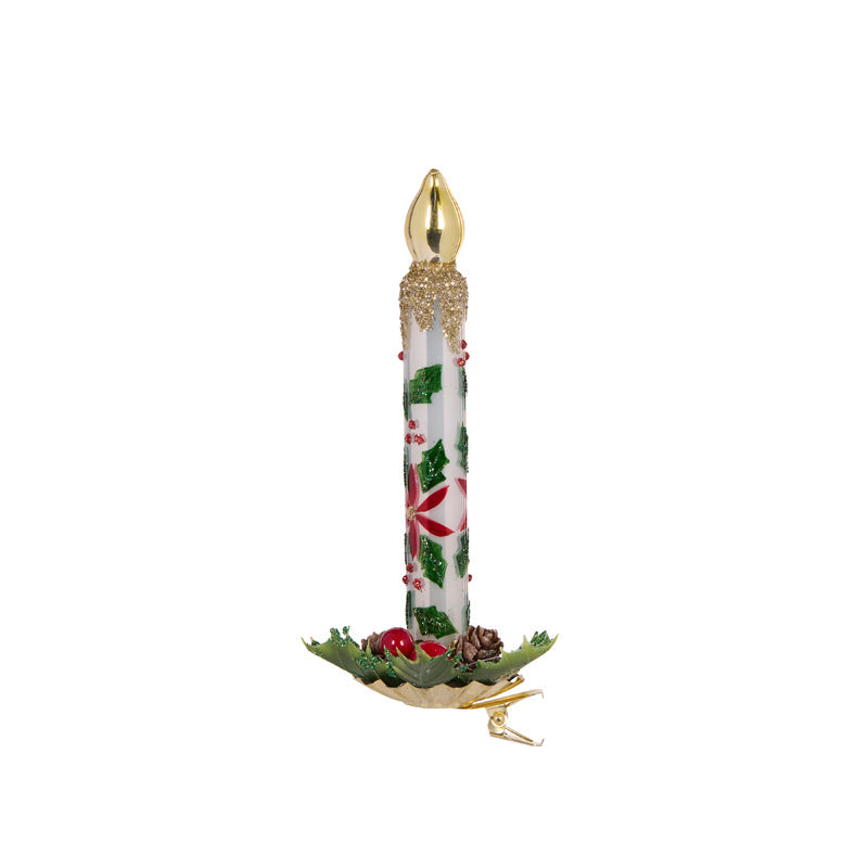 Traditional Glass Clip Candle