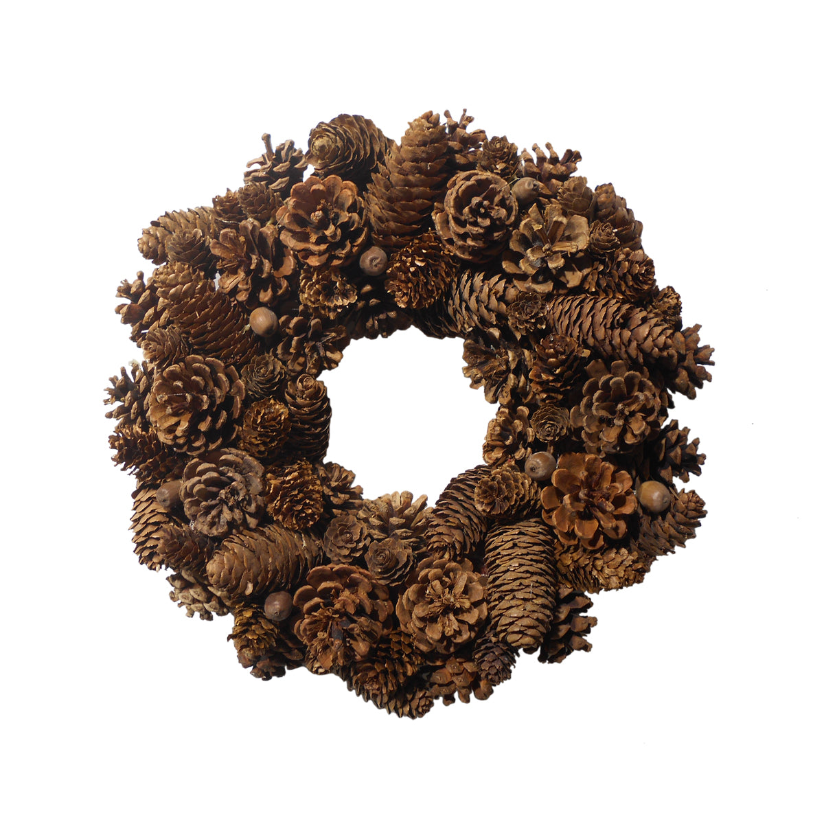 34cm Natural Pinecone Wreath