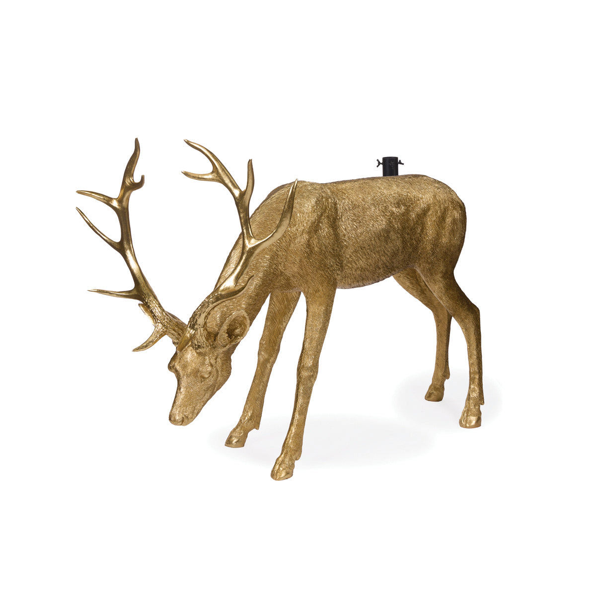 120cm Gold Etched Reindeer Tree Stand