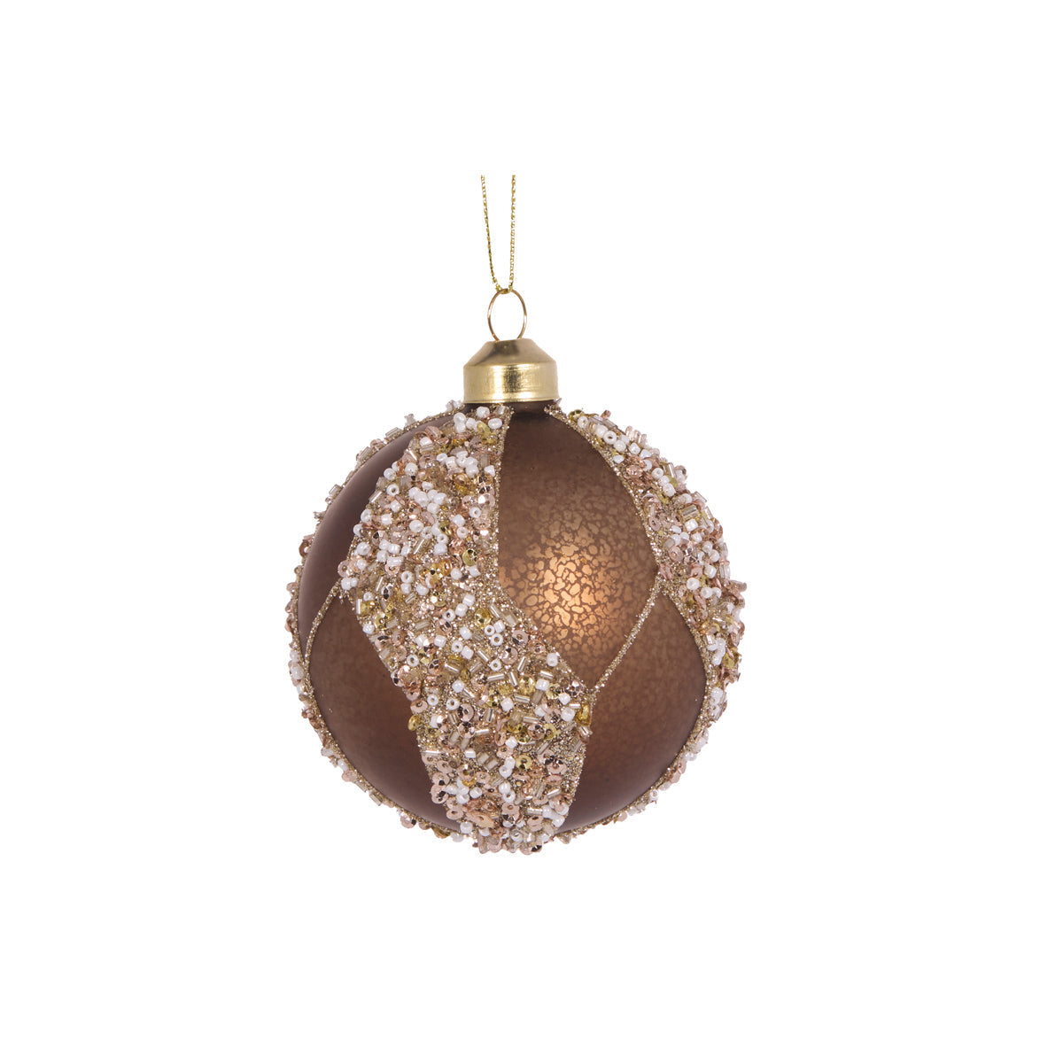 MERCURY BROWN SWIRL BAUBLE