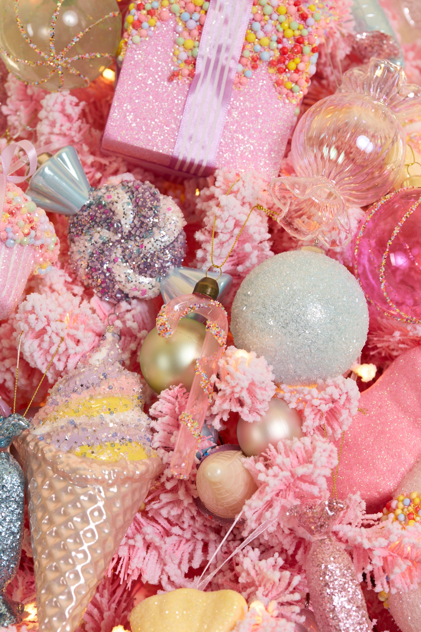 Confetti Swirl Candy Cane