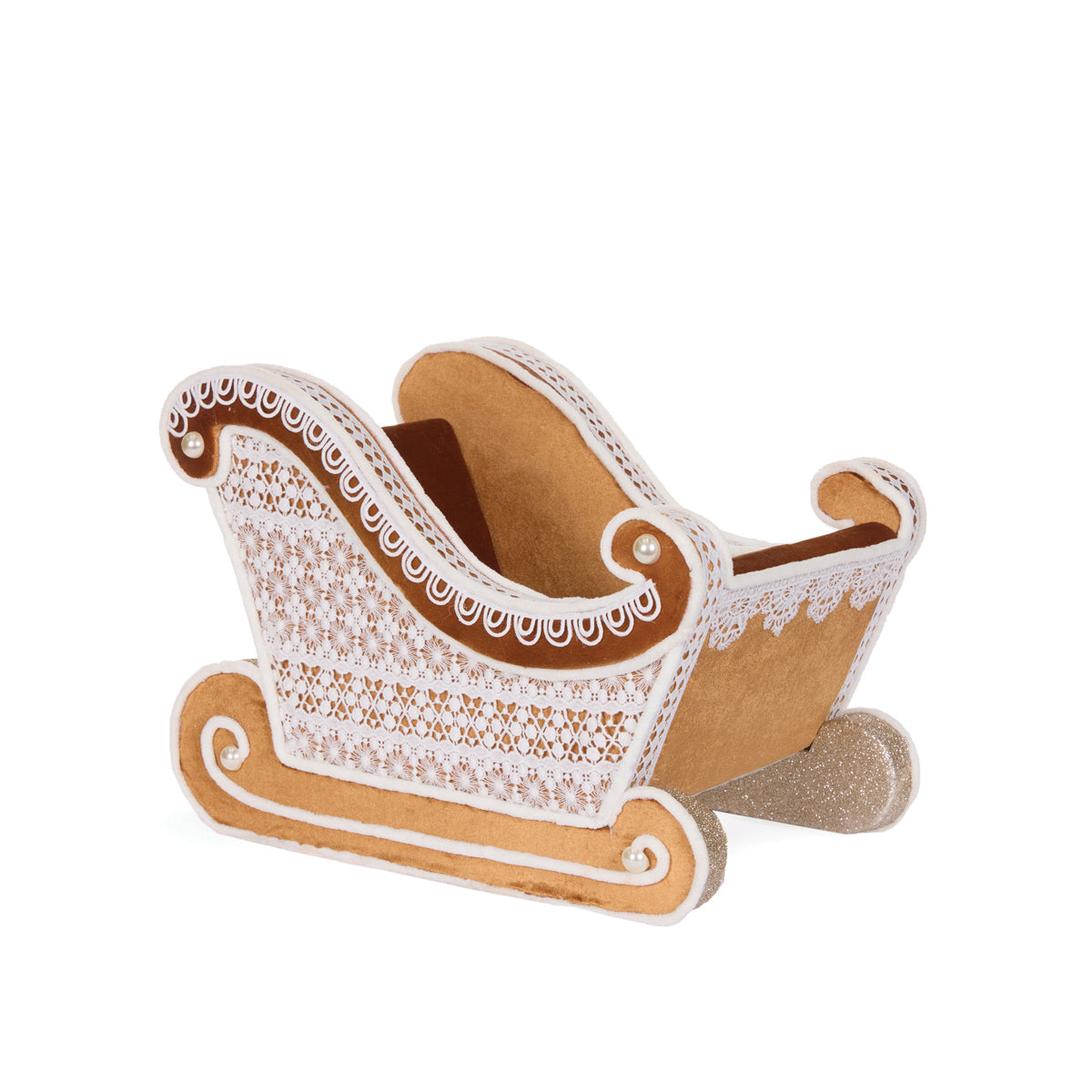 46cm Lace Gingerbread Sleigh