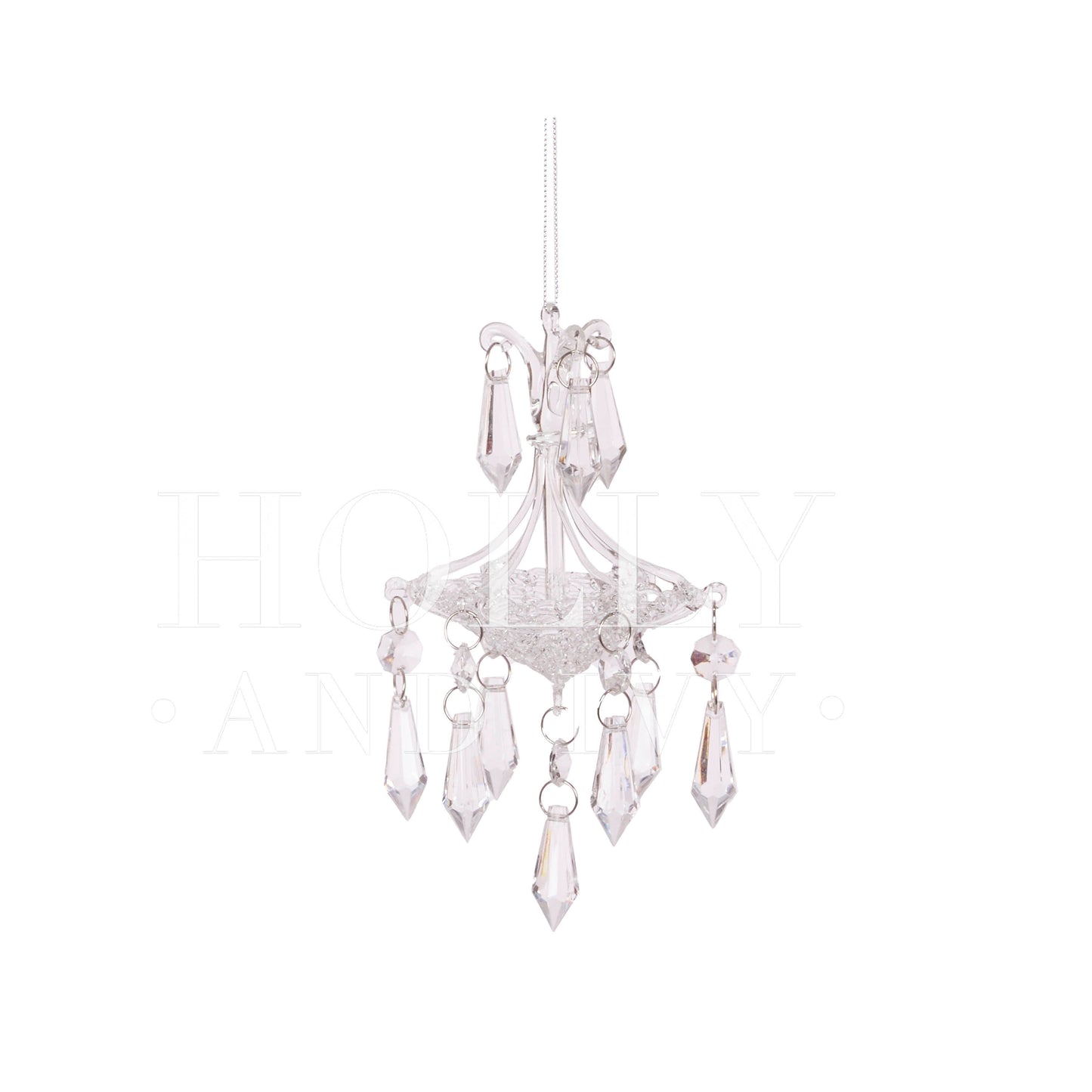 GLASS CHANDELIER HANGING