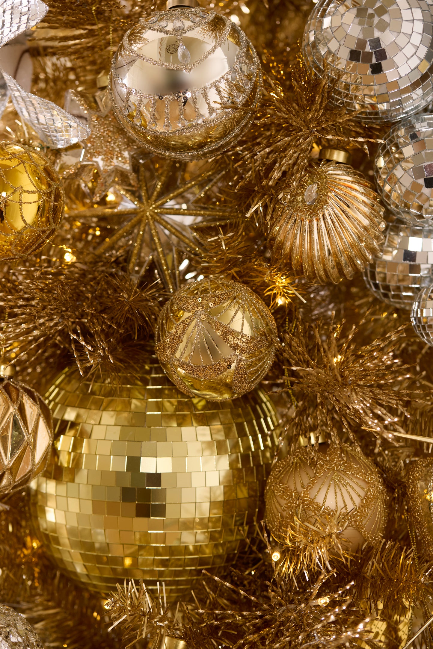 20 CM GOLD DISCO BAUBLE