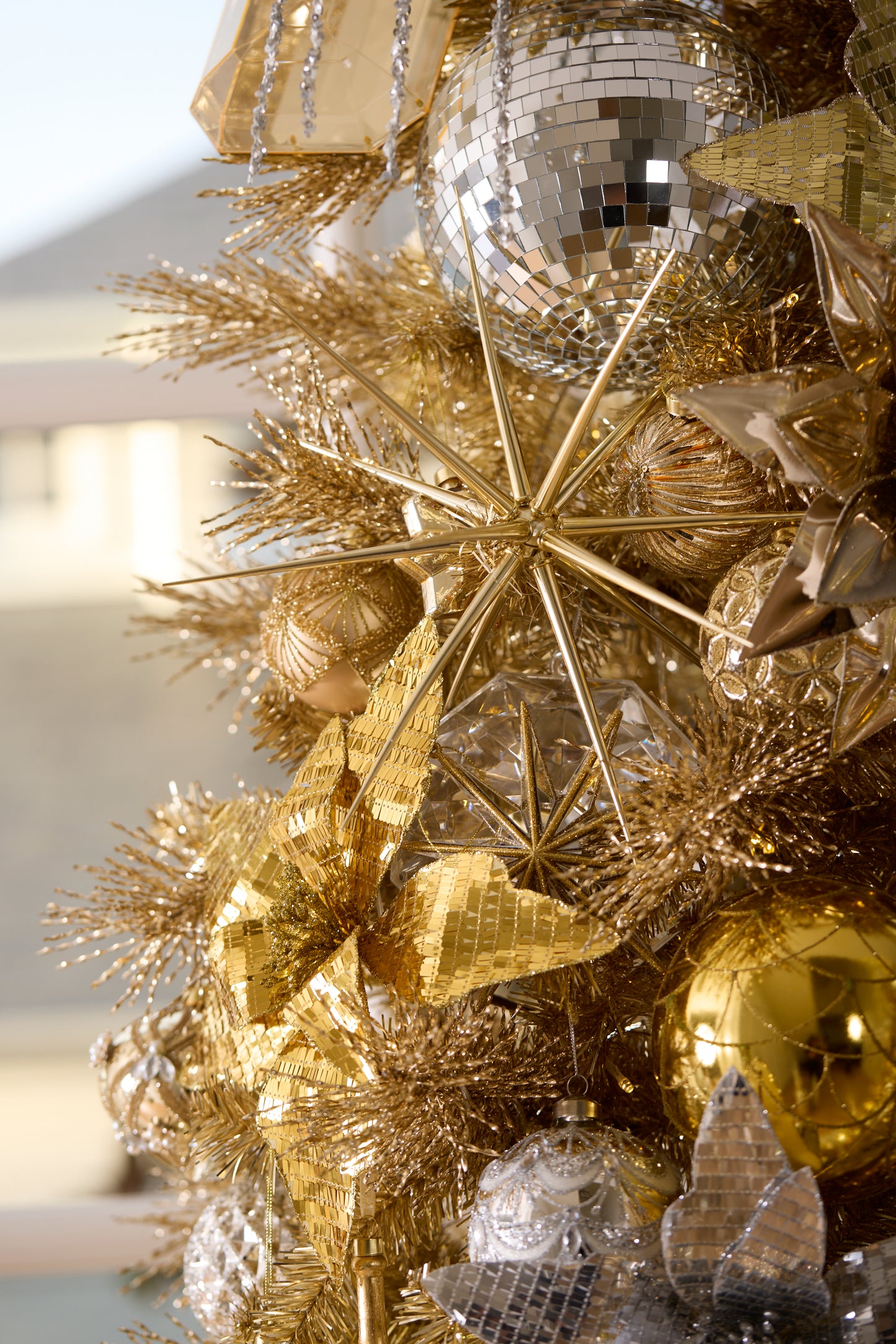 SILVER BEADED VICTORIAN BAUBLE