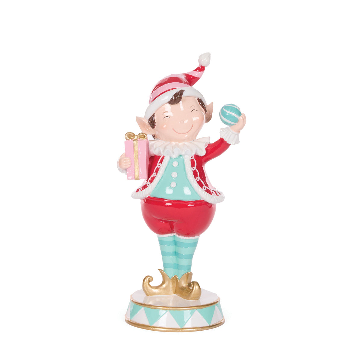 CHEEKY ELF WITH BAUBLE