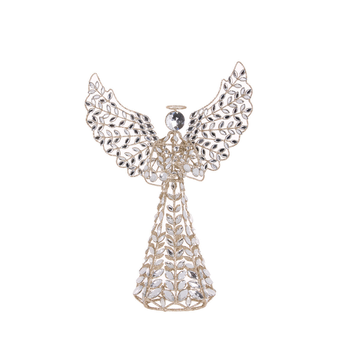 SILVER ANGEL TREE TOPPER