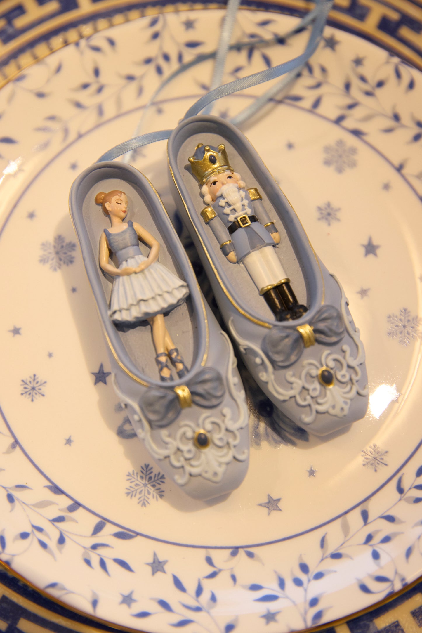 BLUE NUTCRACKER BALLET ORNAMENT