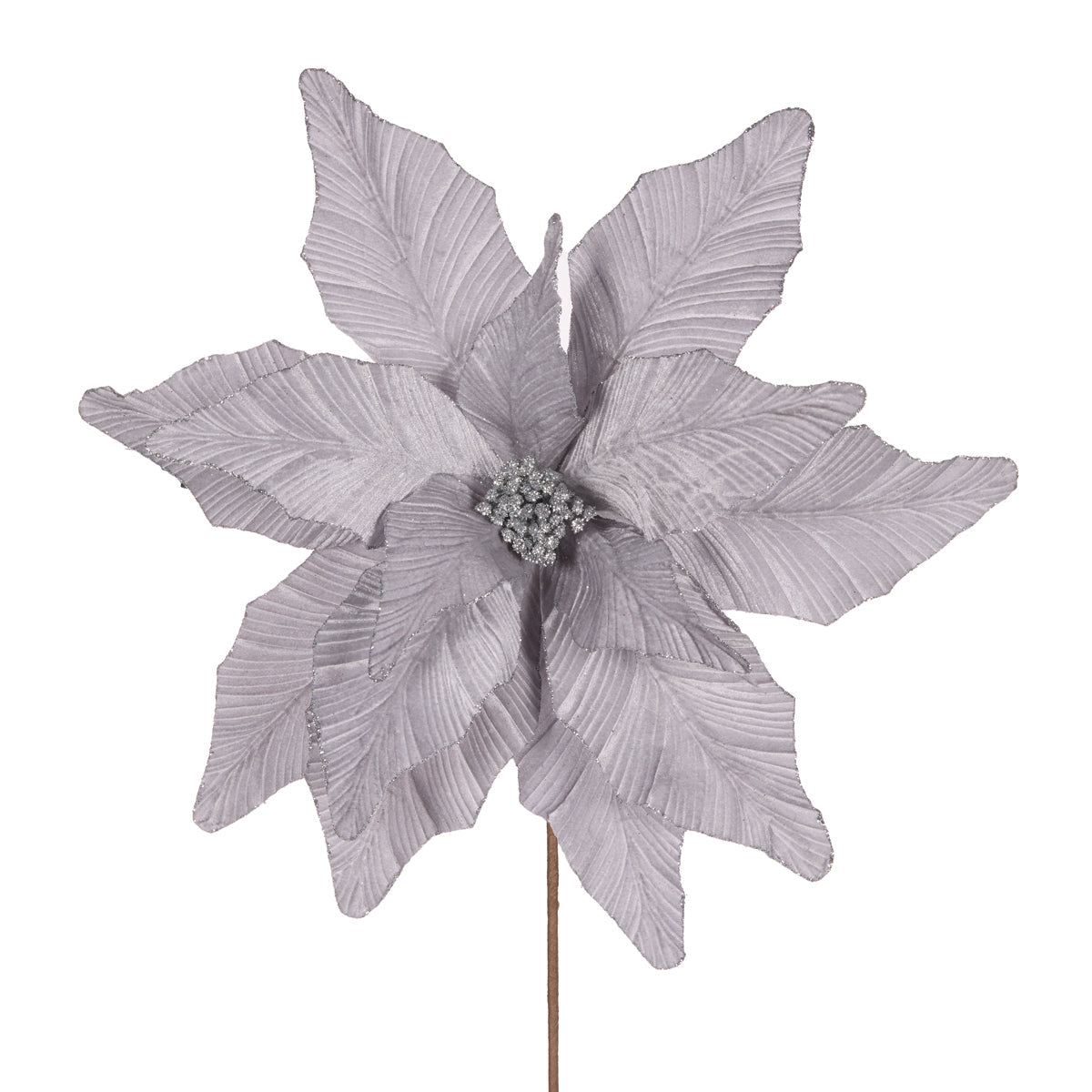 Luxe Silver Poinsettia