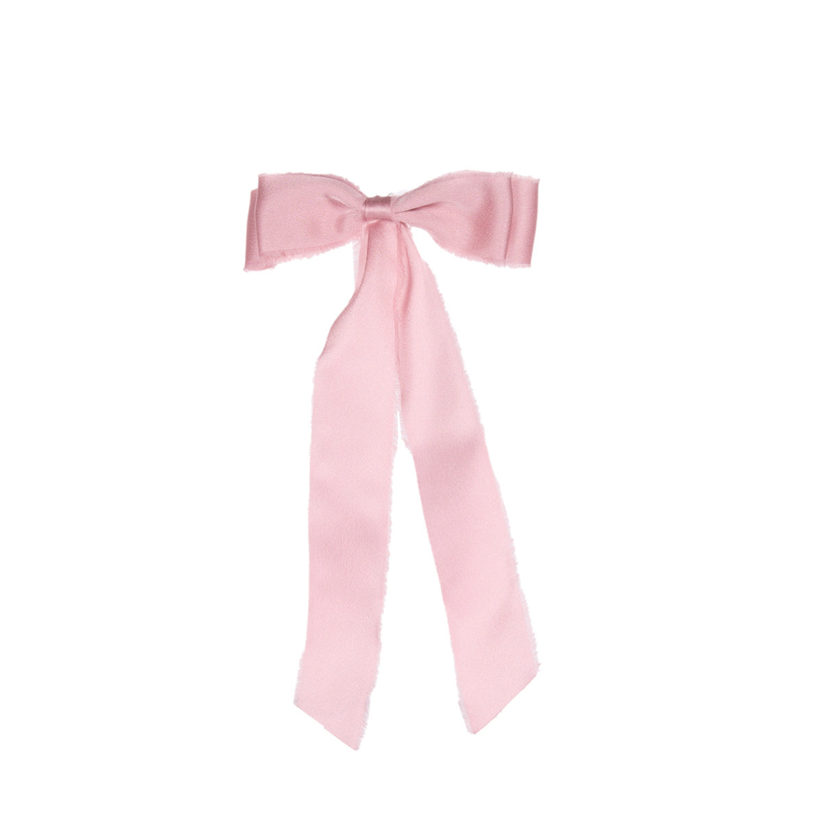 6pk Pink Raw Satin Bows