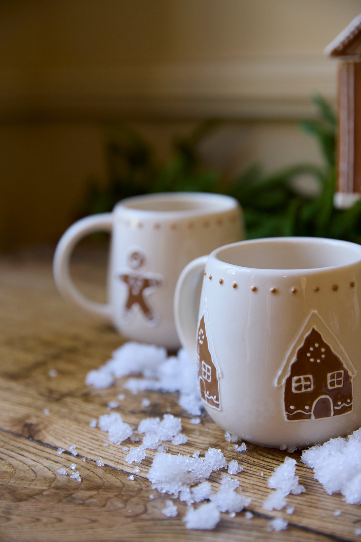 Ceraminc Gingerbread House Mug