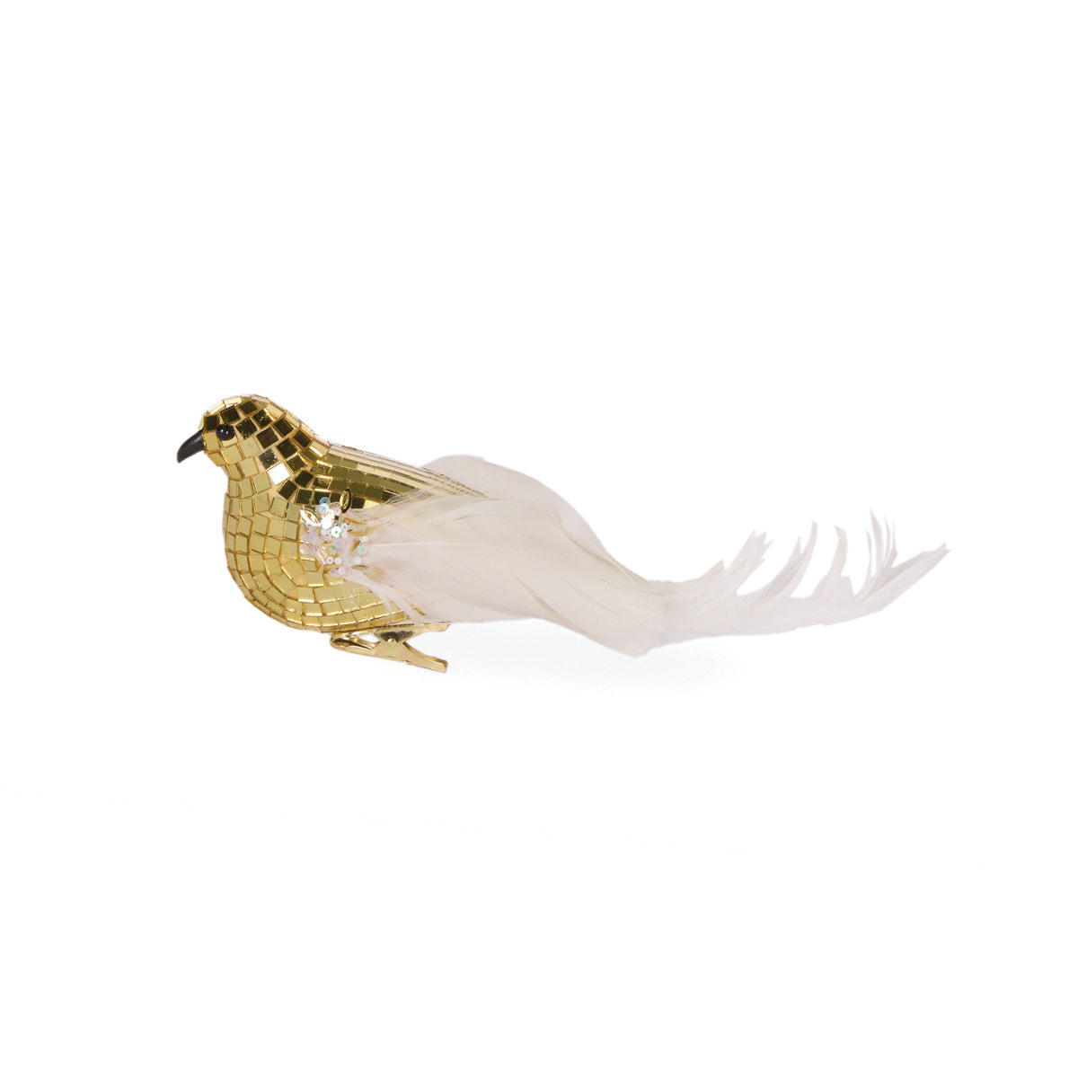 Gold Feathered Disco Bird