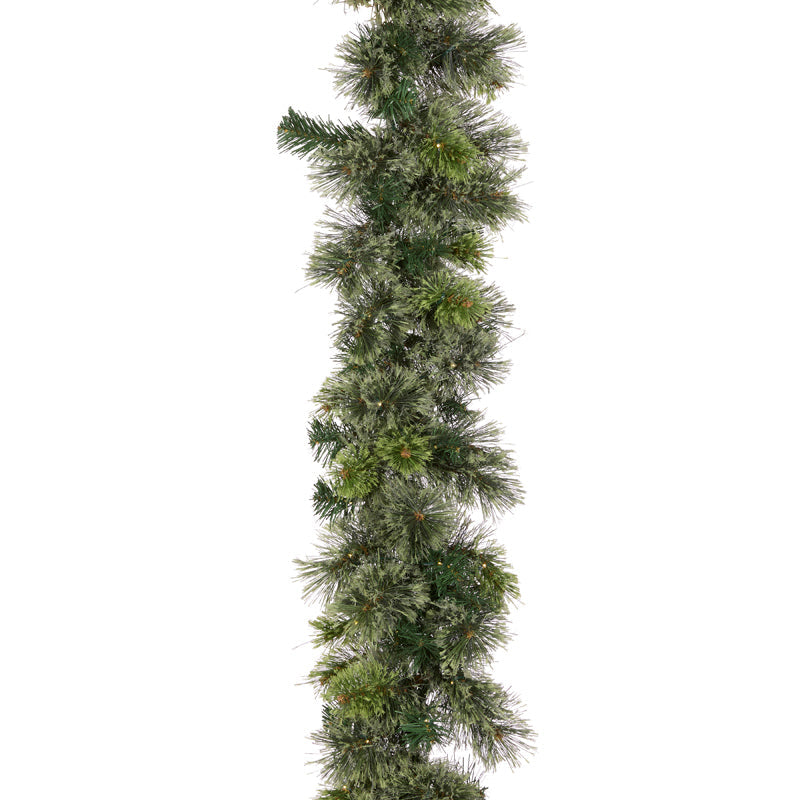 270cm Frosted Scotch Pine Garland 160 LED