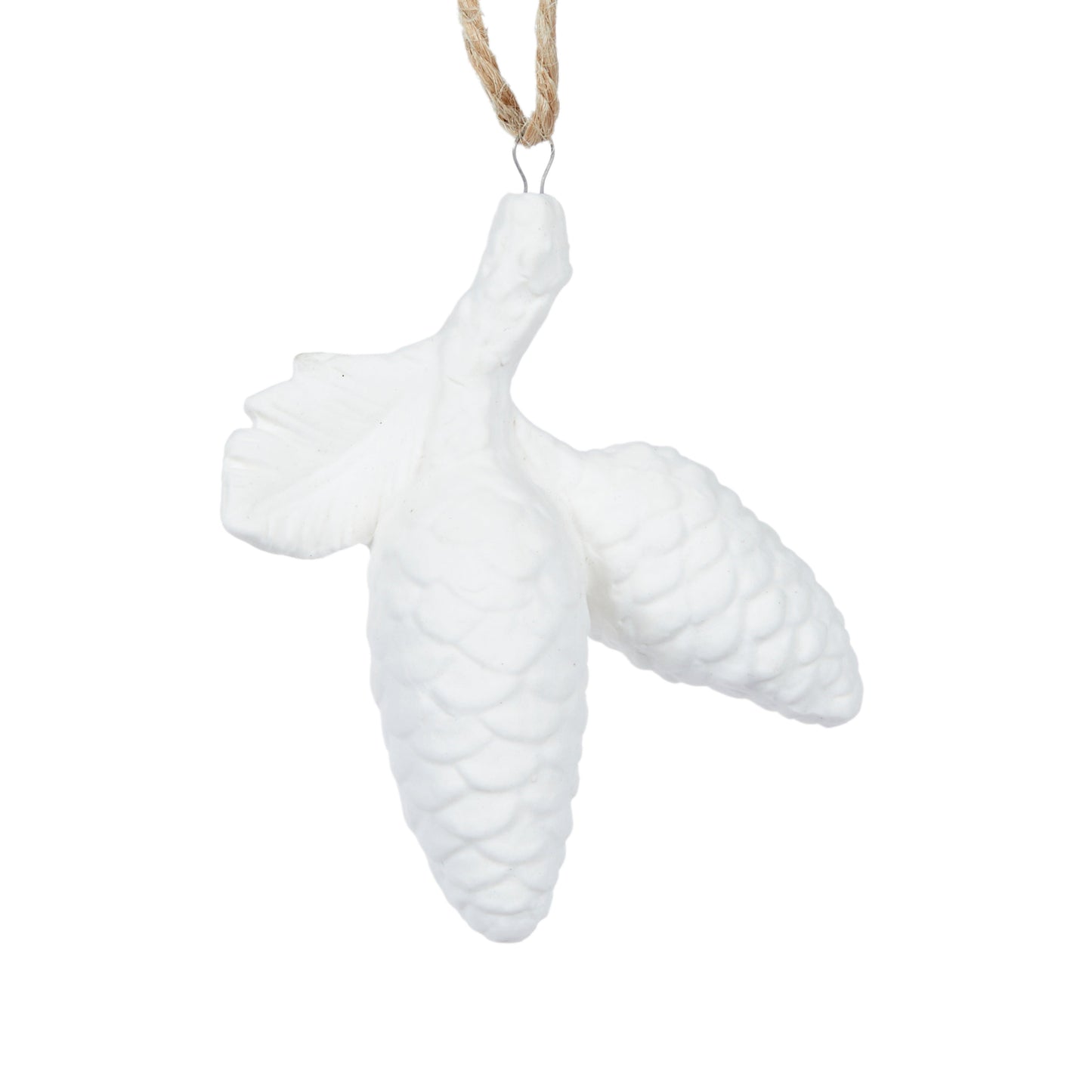 Porcelain Pinecone Bunch Hanging