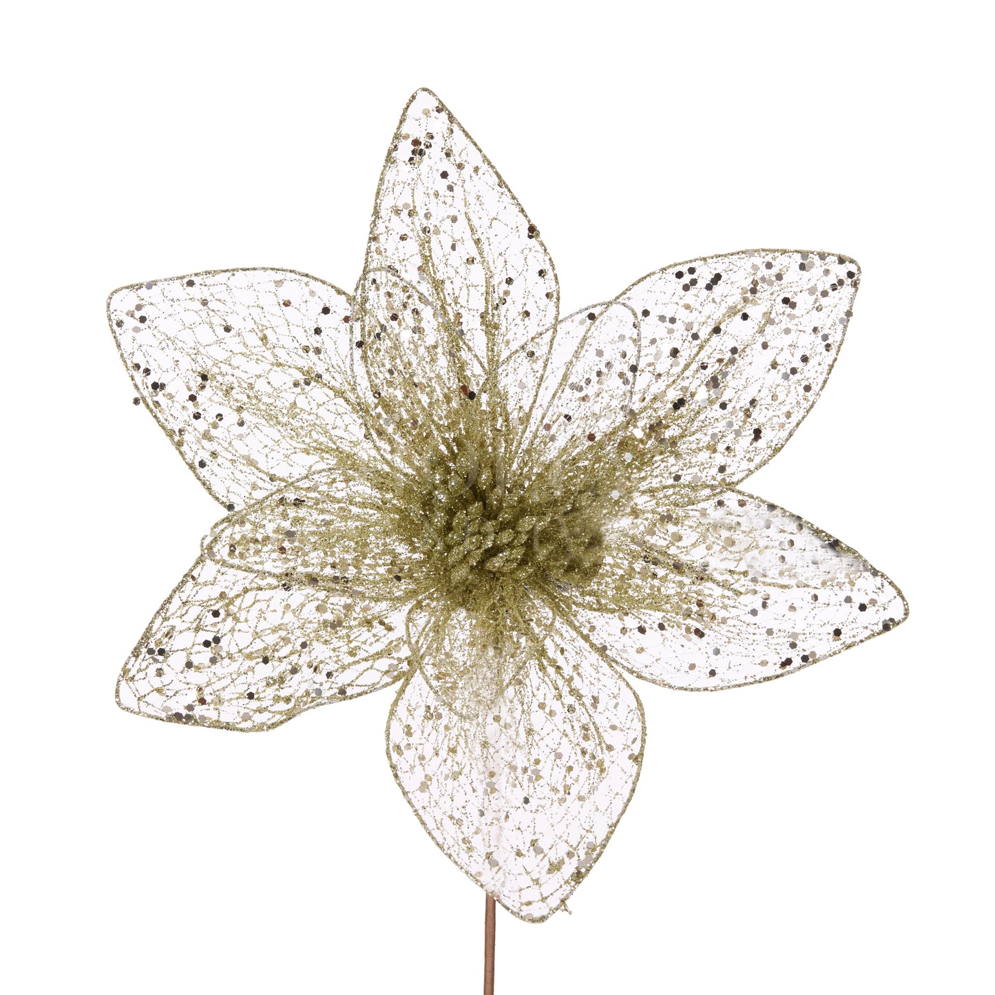 Champagne Netted Flower