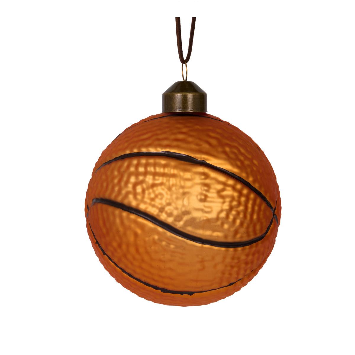 Glass Basketball Ornament