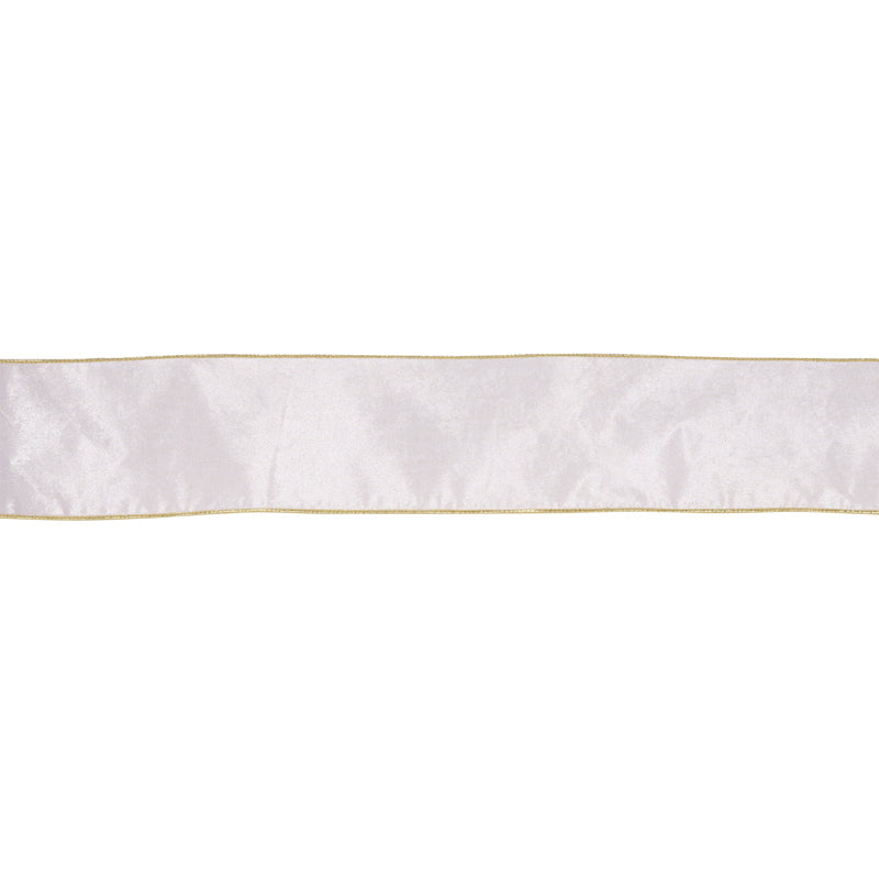 10cm White Velvet Ribbon