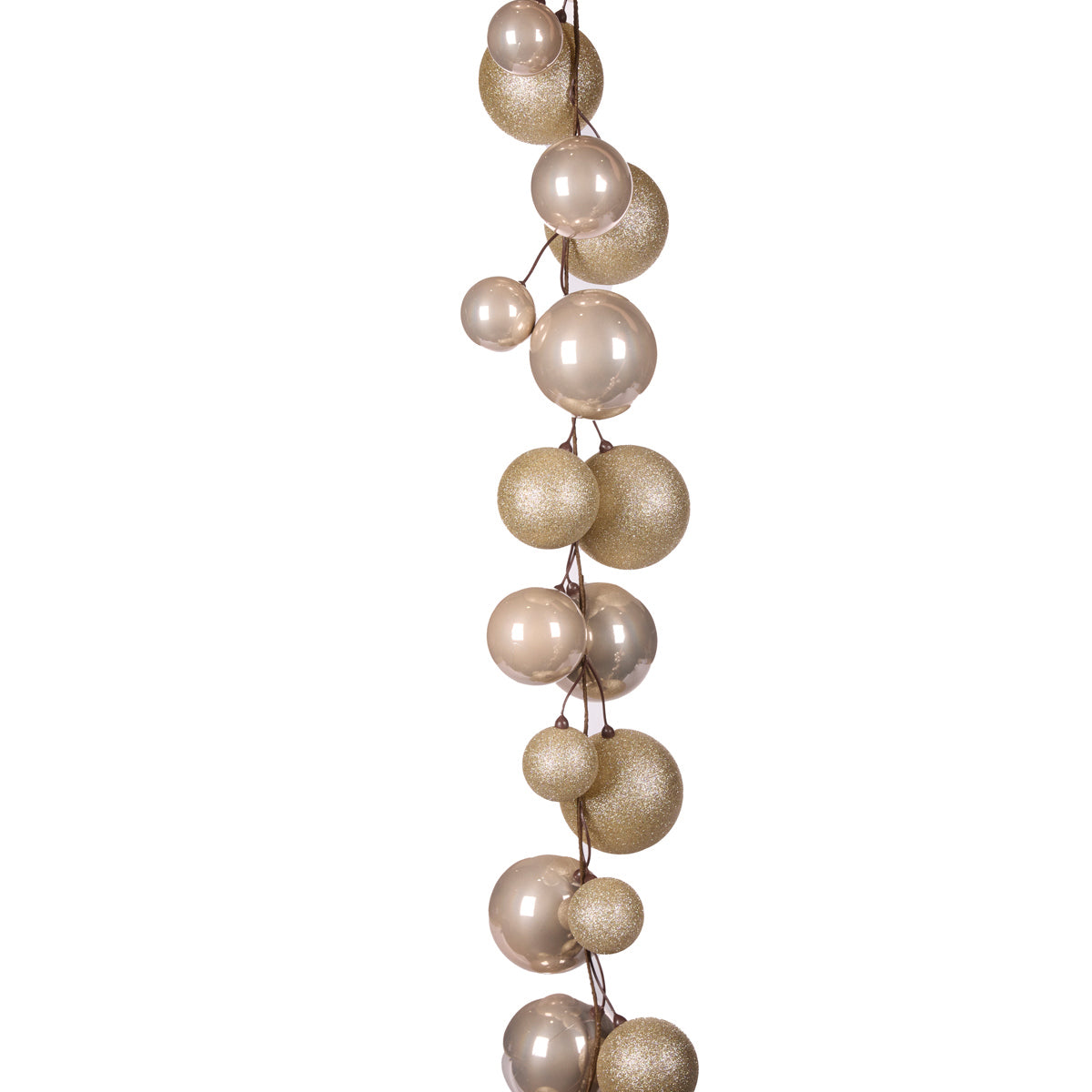270cm Champagne Bauble Garland
