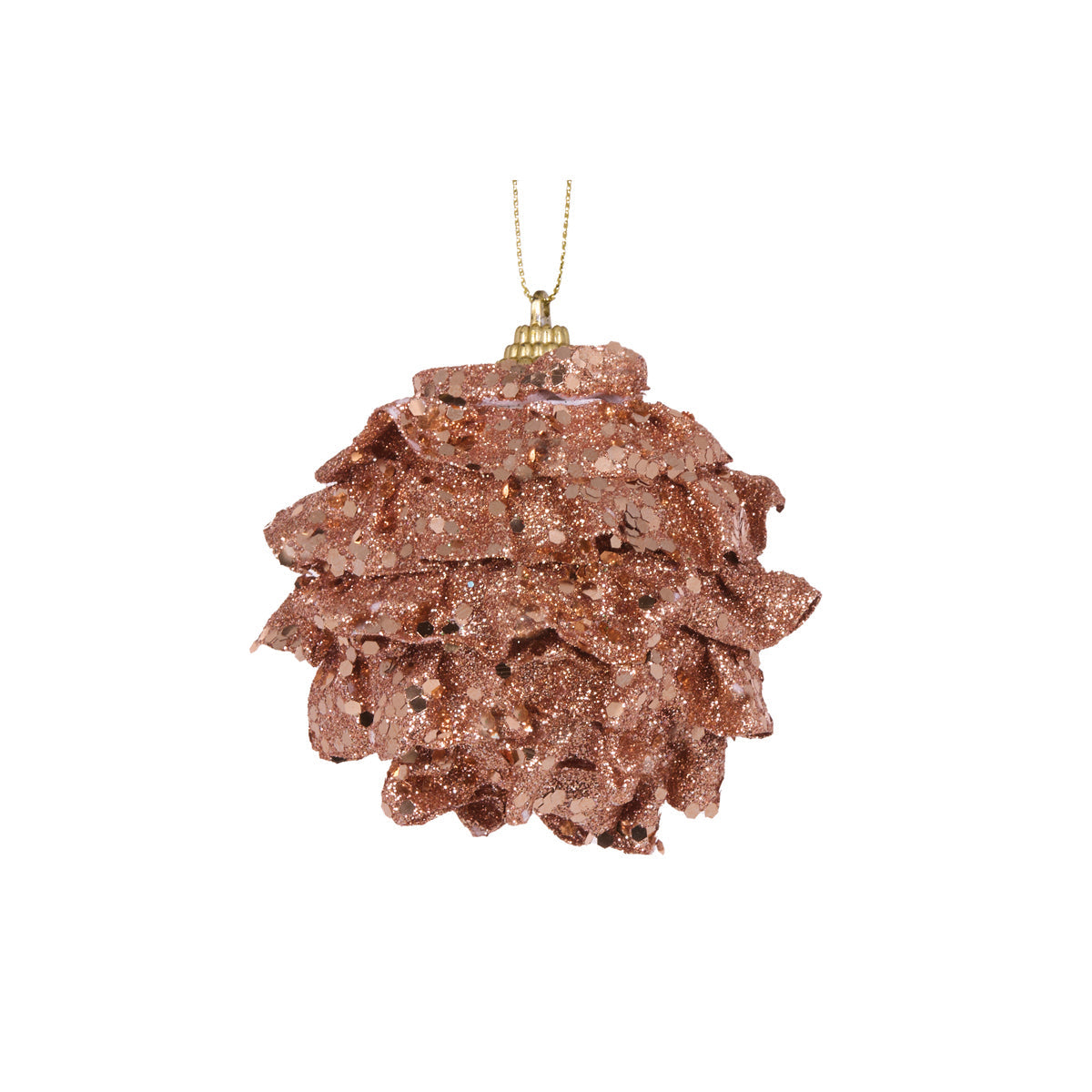Mini Copper Ruffles Bauble