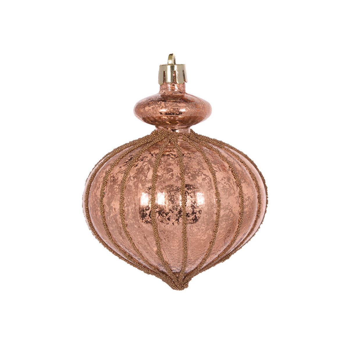 Copper Mercury Onion Bauble