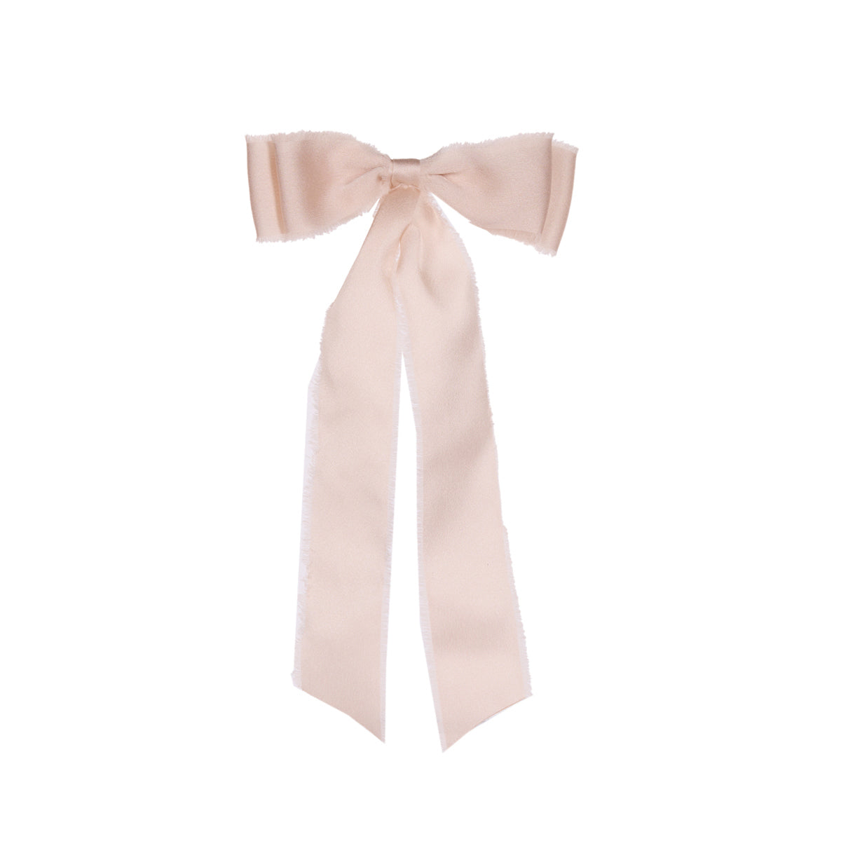 6pk Champagne Raw Satin Bows