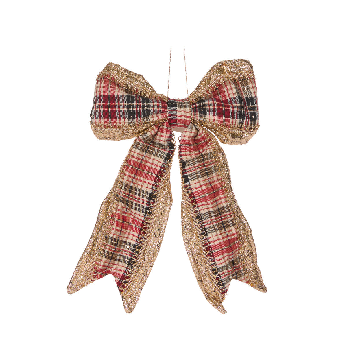 WINTER TARTAN BOW