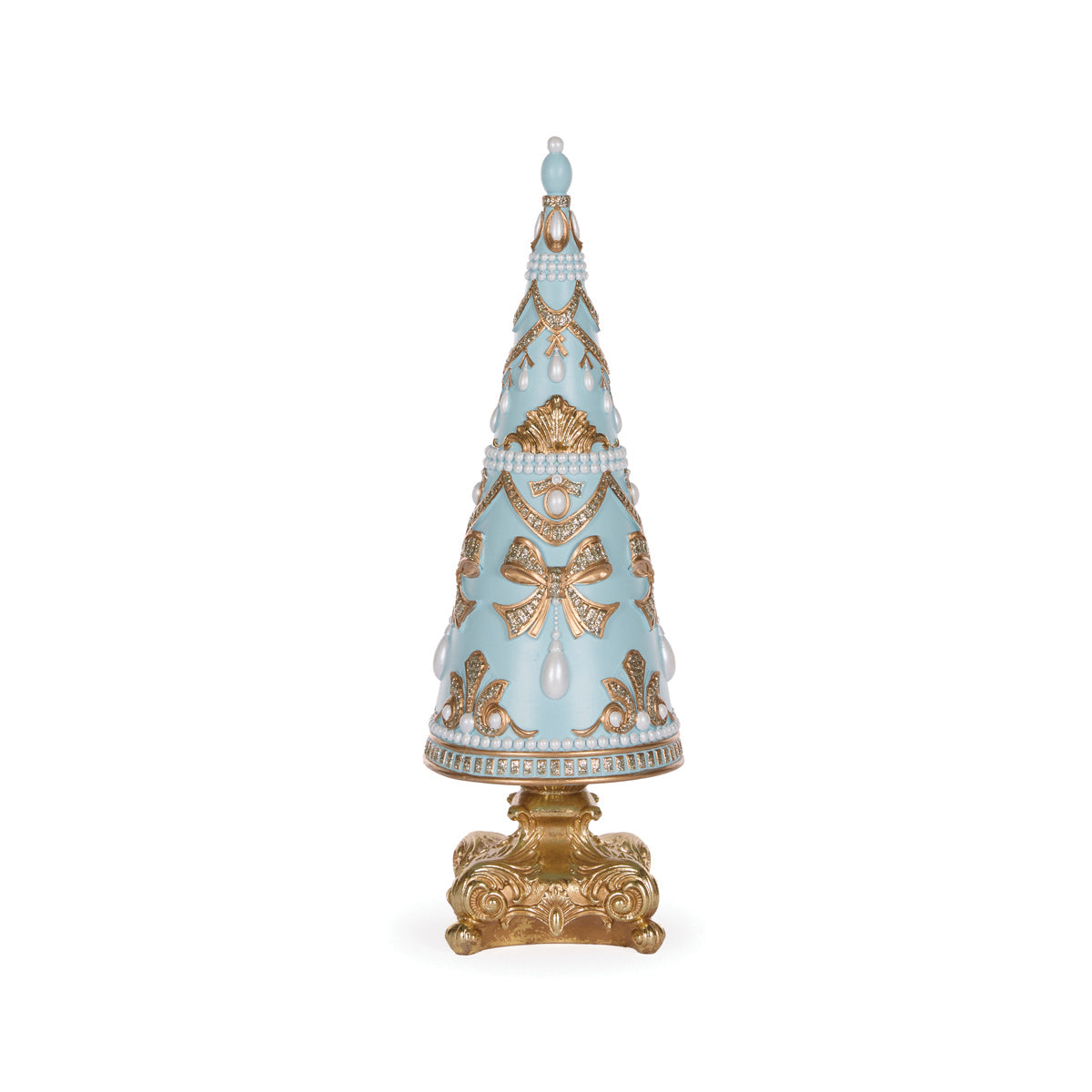 40 CM BLUE INTRICATE PEARL TREE