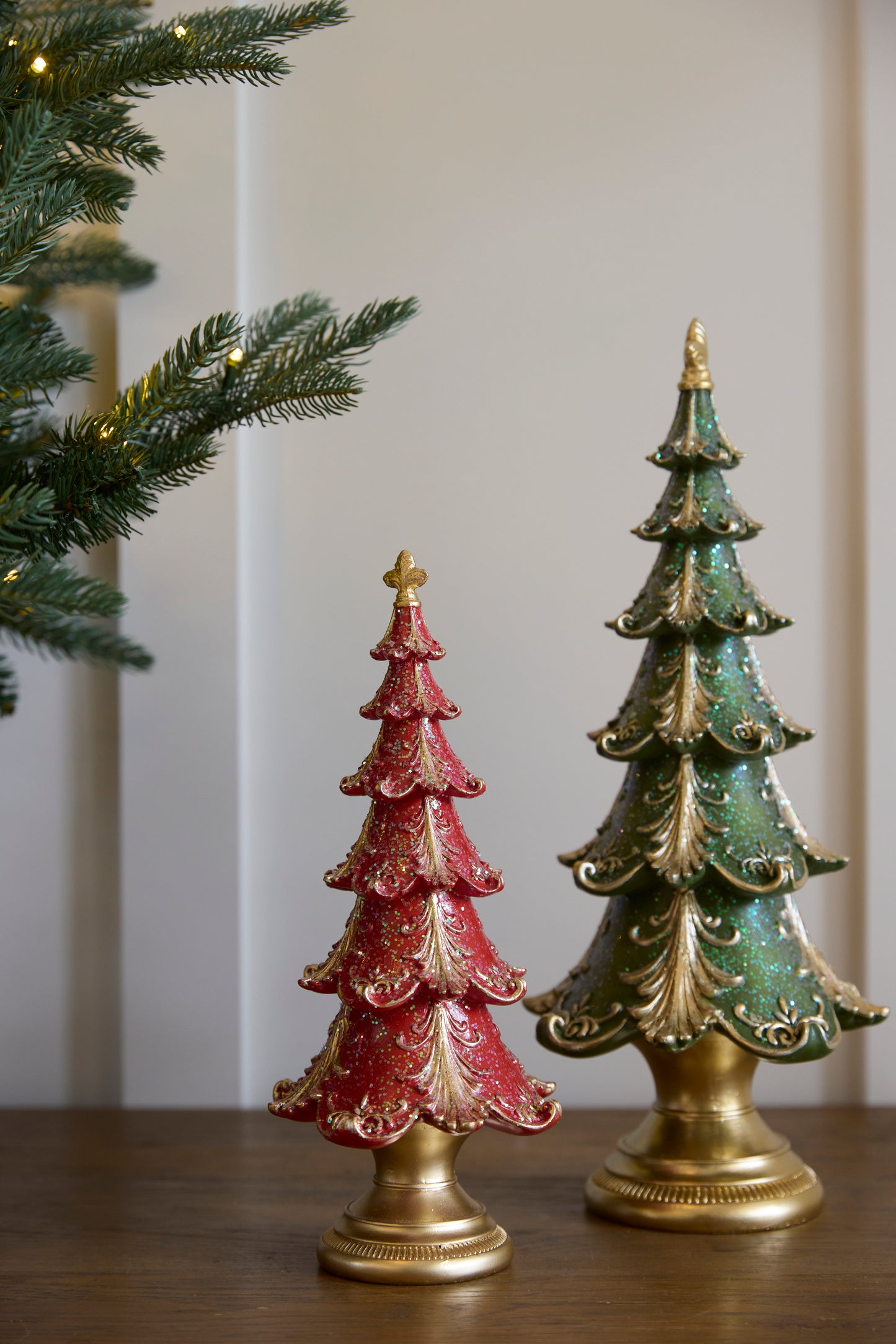 30.5 CM RED LAYERED TREE