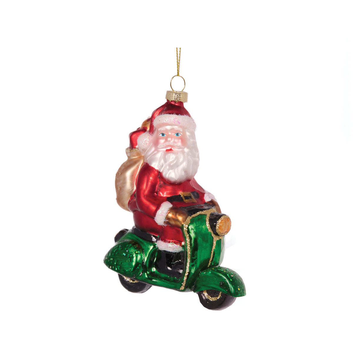 Retro Santa On Vespa