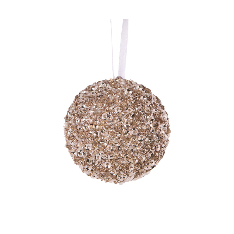 Champagne Crystal Confetti Bauble