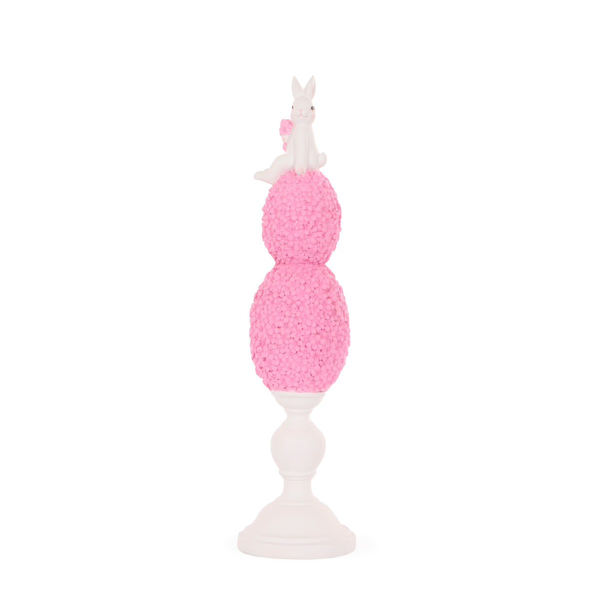 LARGE PINK LAPIN EGG FINIAL