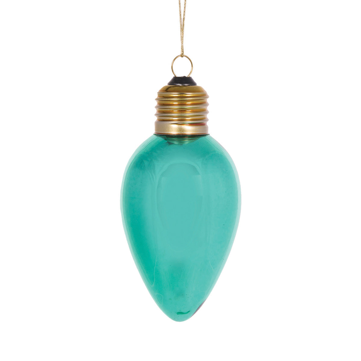 Retro Aqua Bulb Ornament