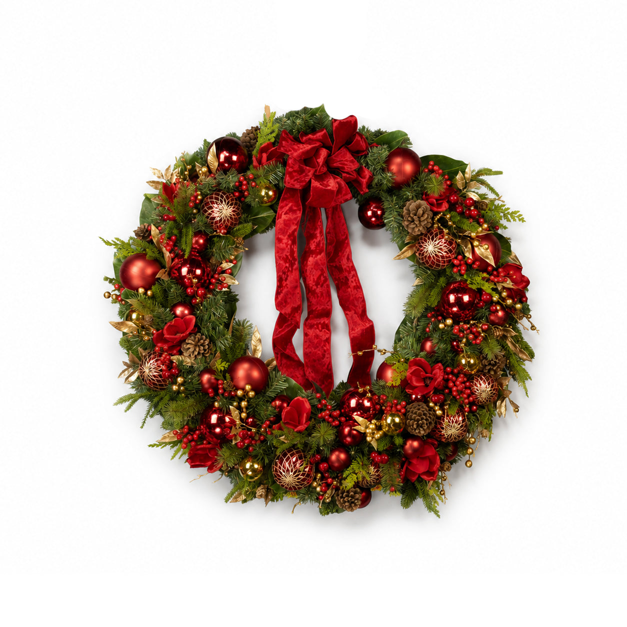 105cm Red & Gold Exquisite Wreath