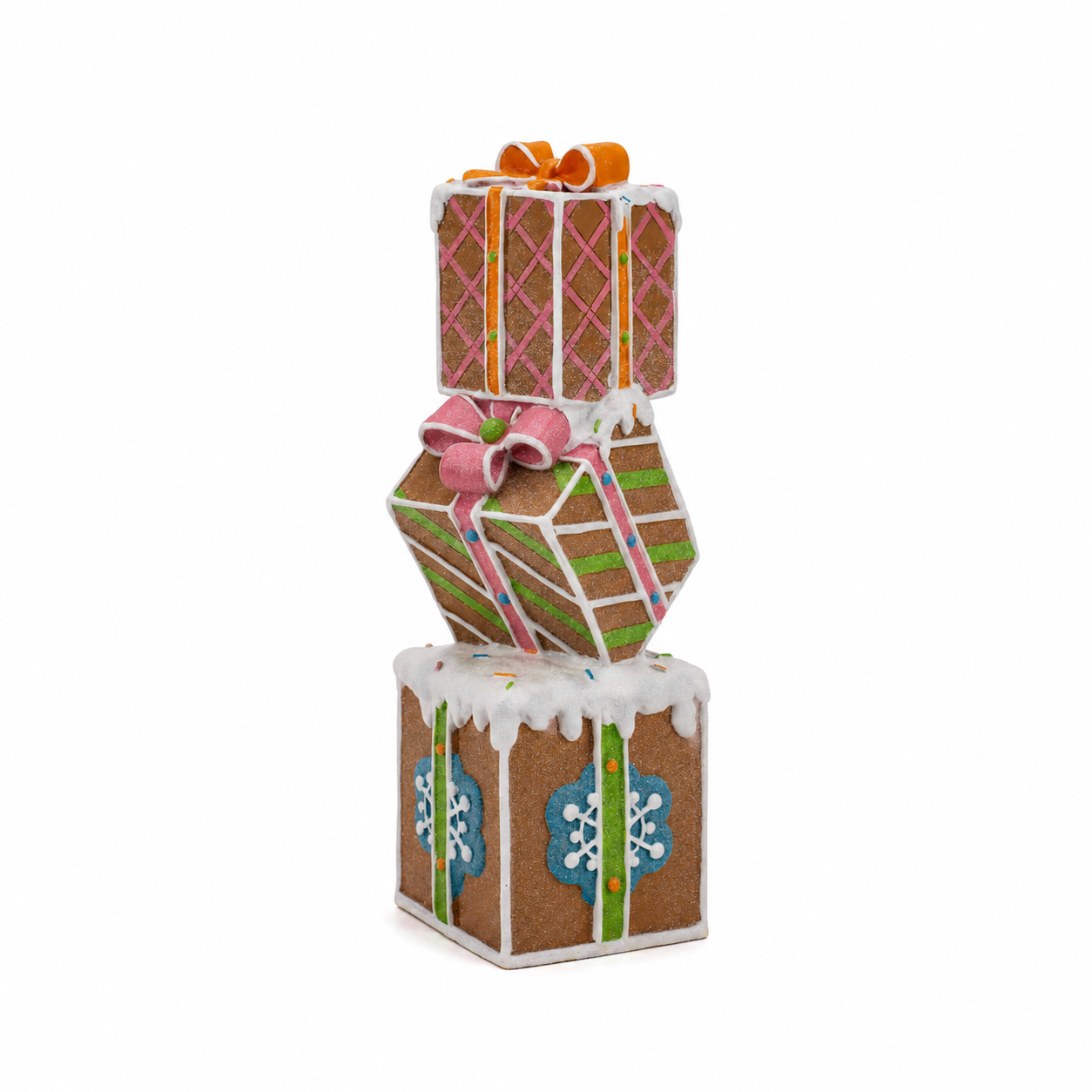 36cm Gingerbread Candy Gift Box Stack