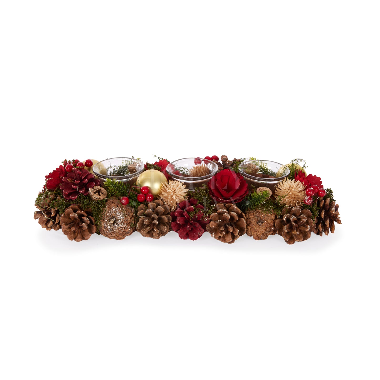 39 Cm Traditional Festive Centrepiece