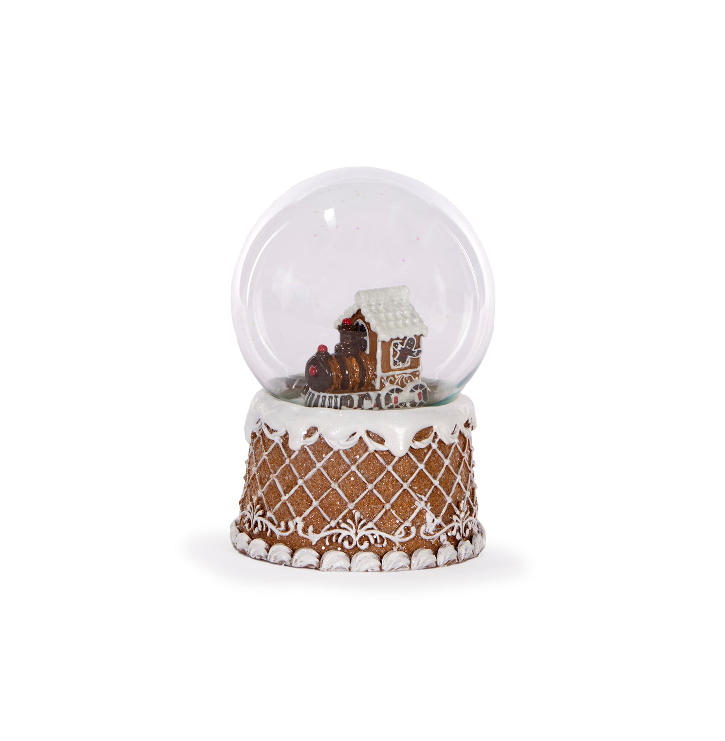 Gingerbread Train Snow Globe
