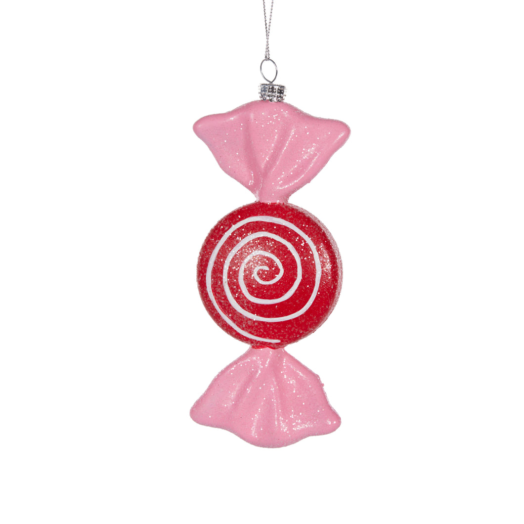 Wrapped Round Pink Candy Hanging