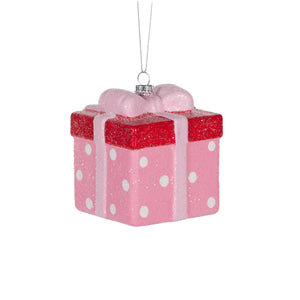 Pink Polka Giftbox Hanging