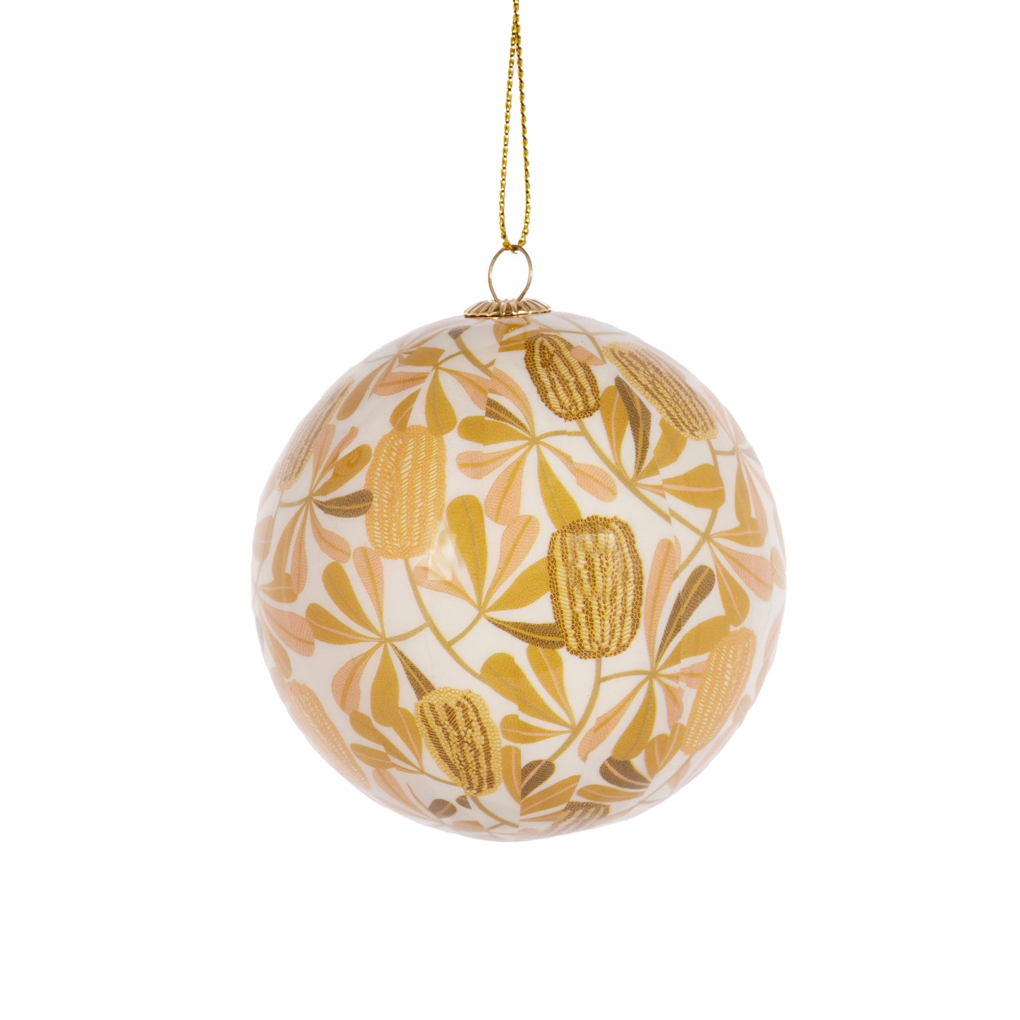 7.5Cm Artist Bauble - Summer Banksia