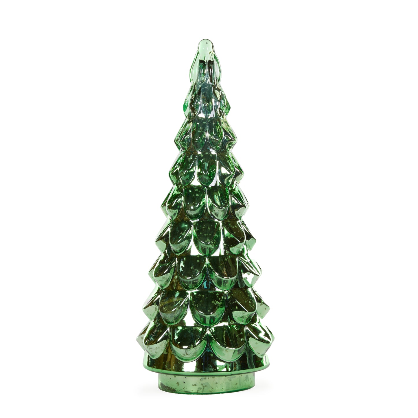 Green Vintage Mercury Led Tabletop Tree