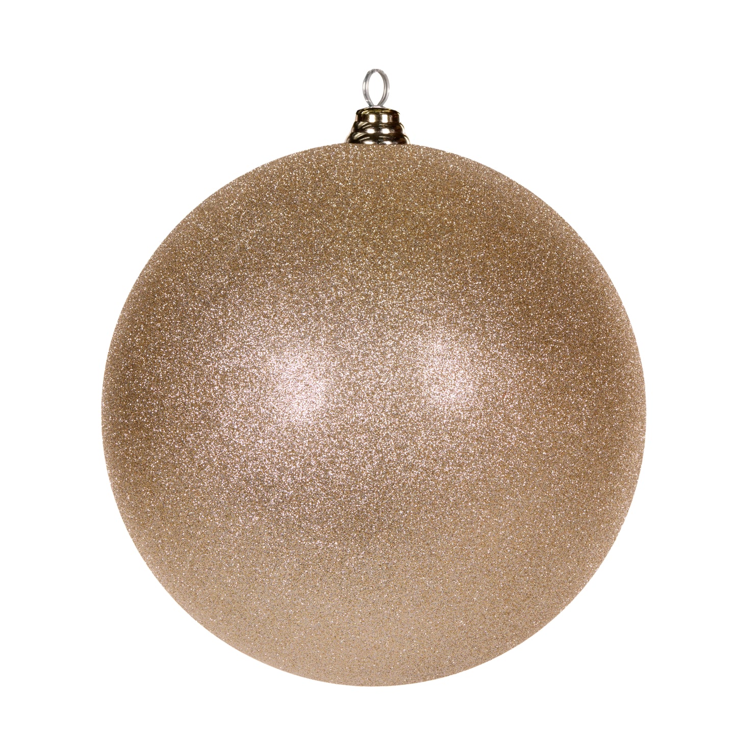 30 Cm Champagne Glitter Bauble