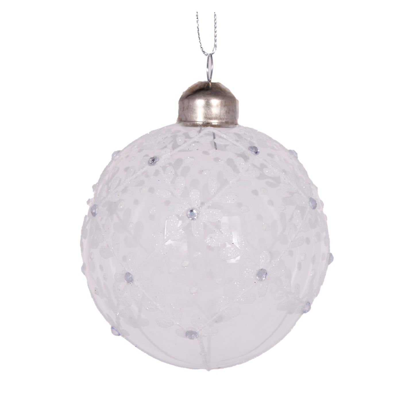 Clear Intricate Vine Bauble