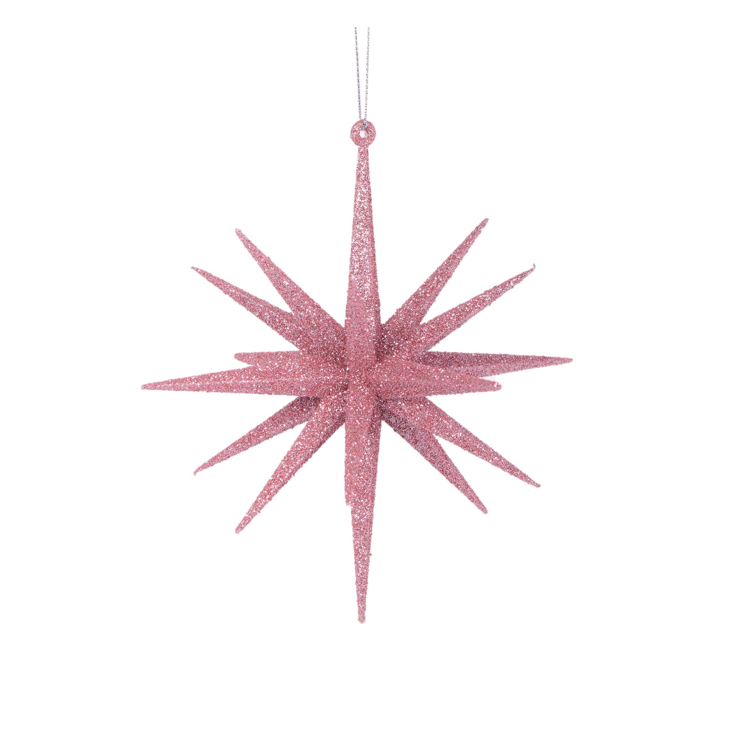 15 Cm Pink Glitter Orbit Hanging
