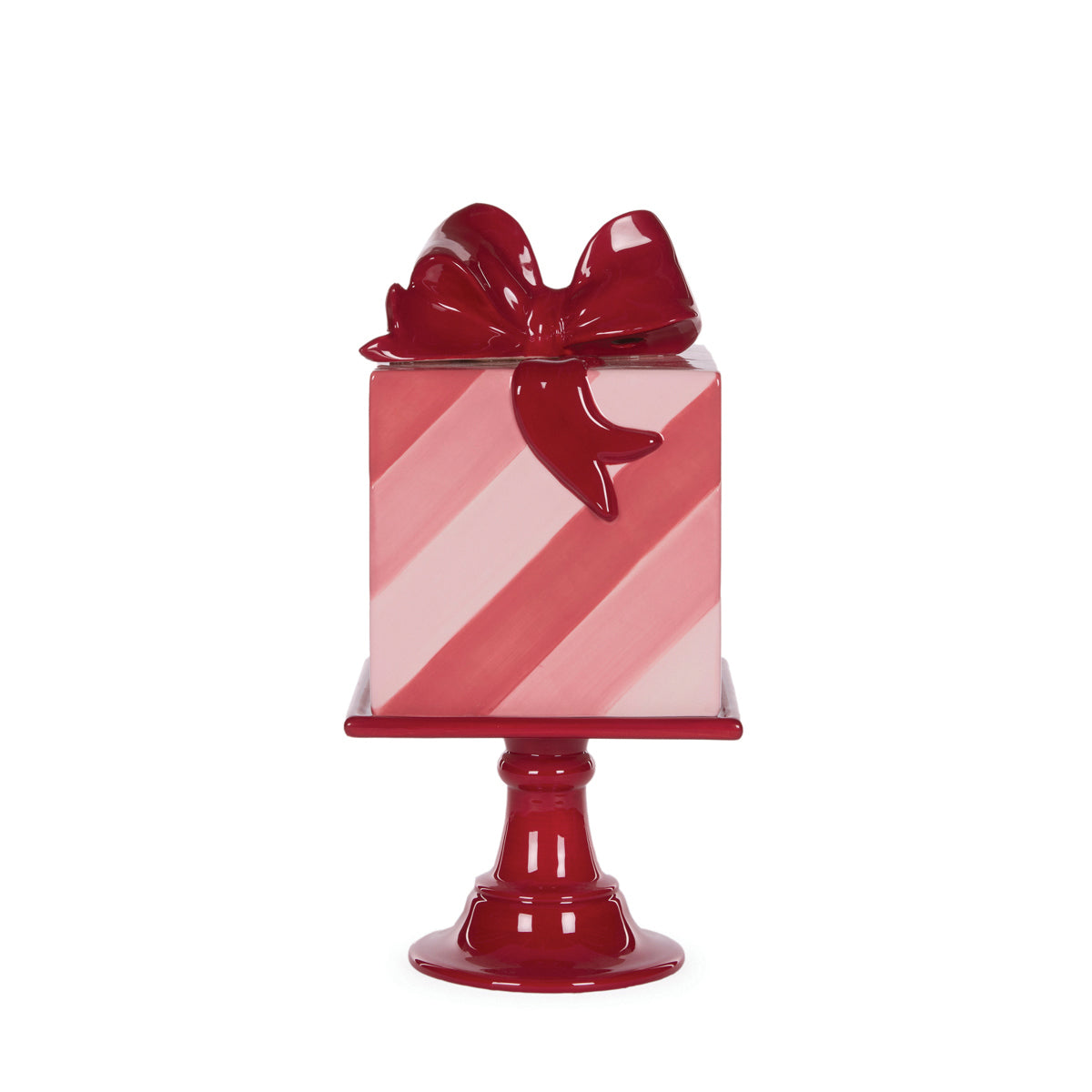 STRIPED PRESENT CAKE STAND